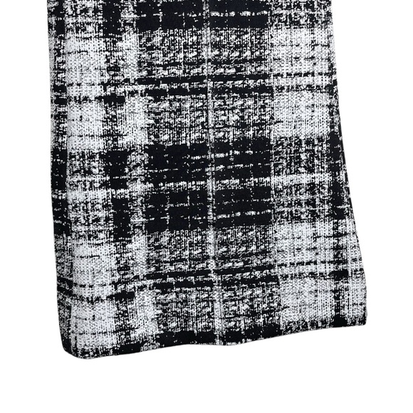 ONA by Yoon Chung Black White Plaid Kick Flare Pull On Pants Small - Picture 8 of 10